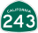 Image of SR-243 road sign