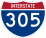 Image of I-305 road sign